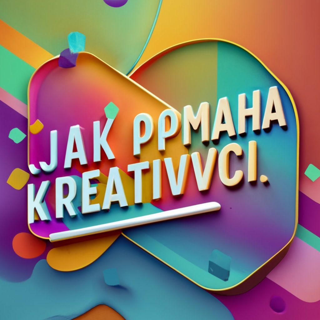 a colorful abstract label with writing jak poma