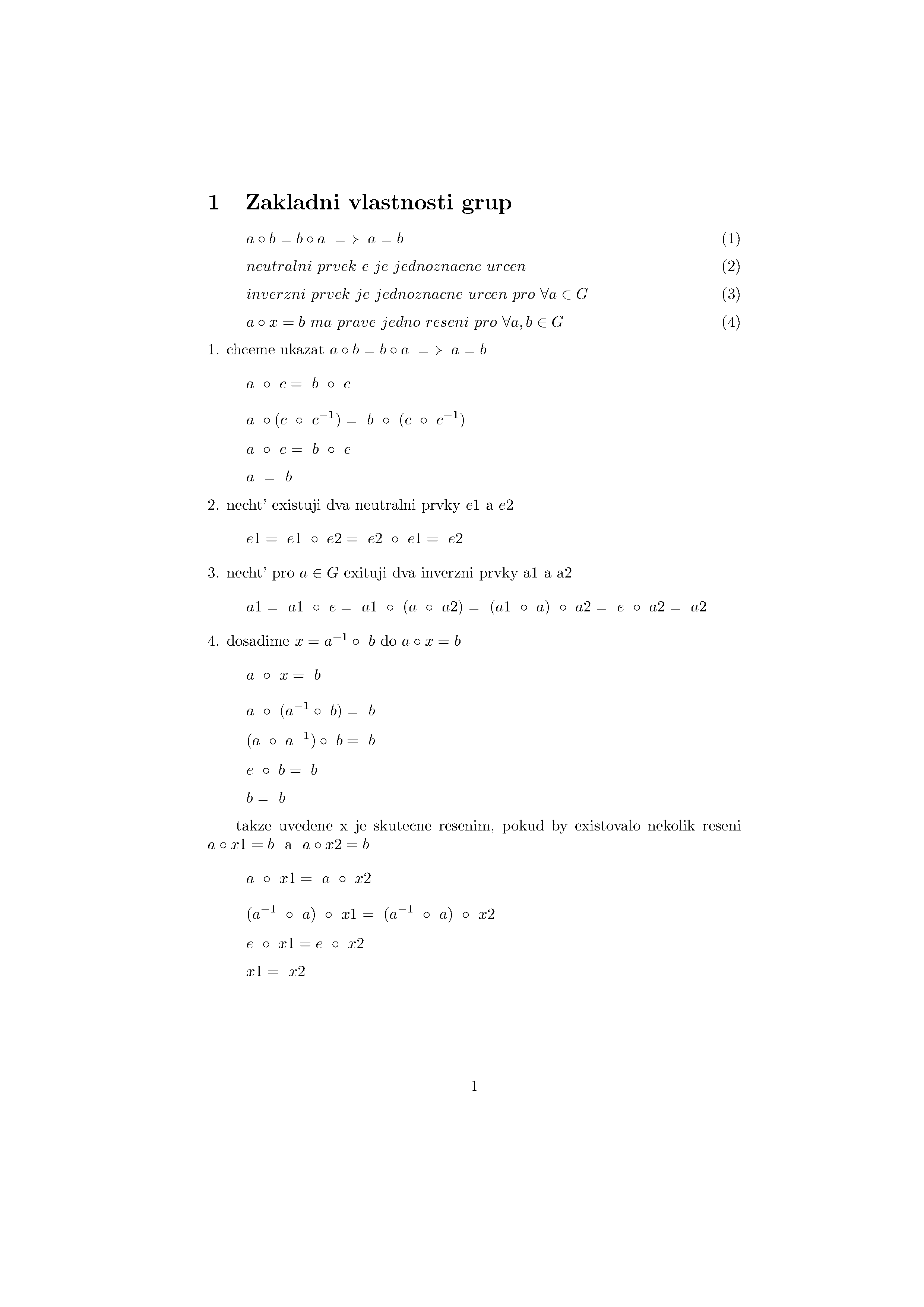 Linear algebra notes