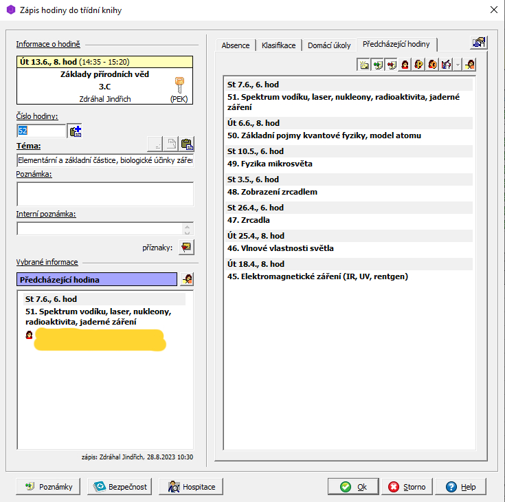desktop předchozí hodiny