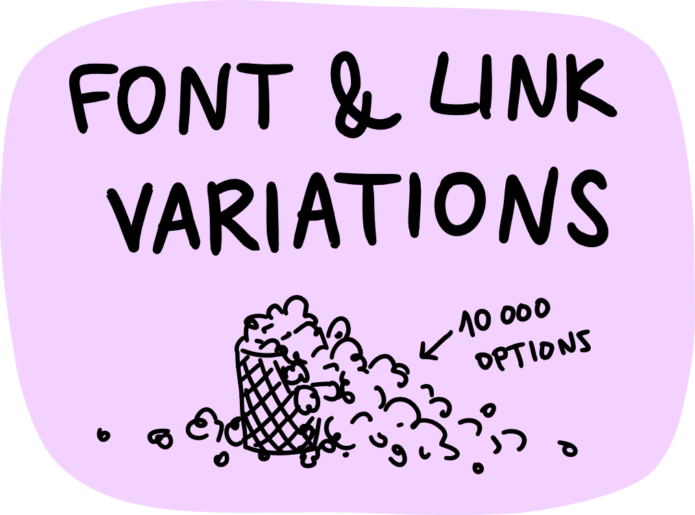 font-and-link-variations