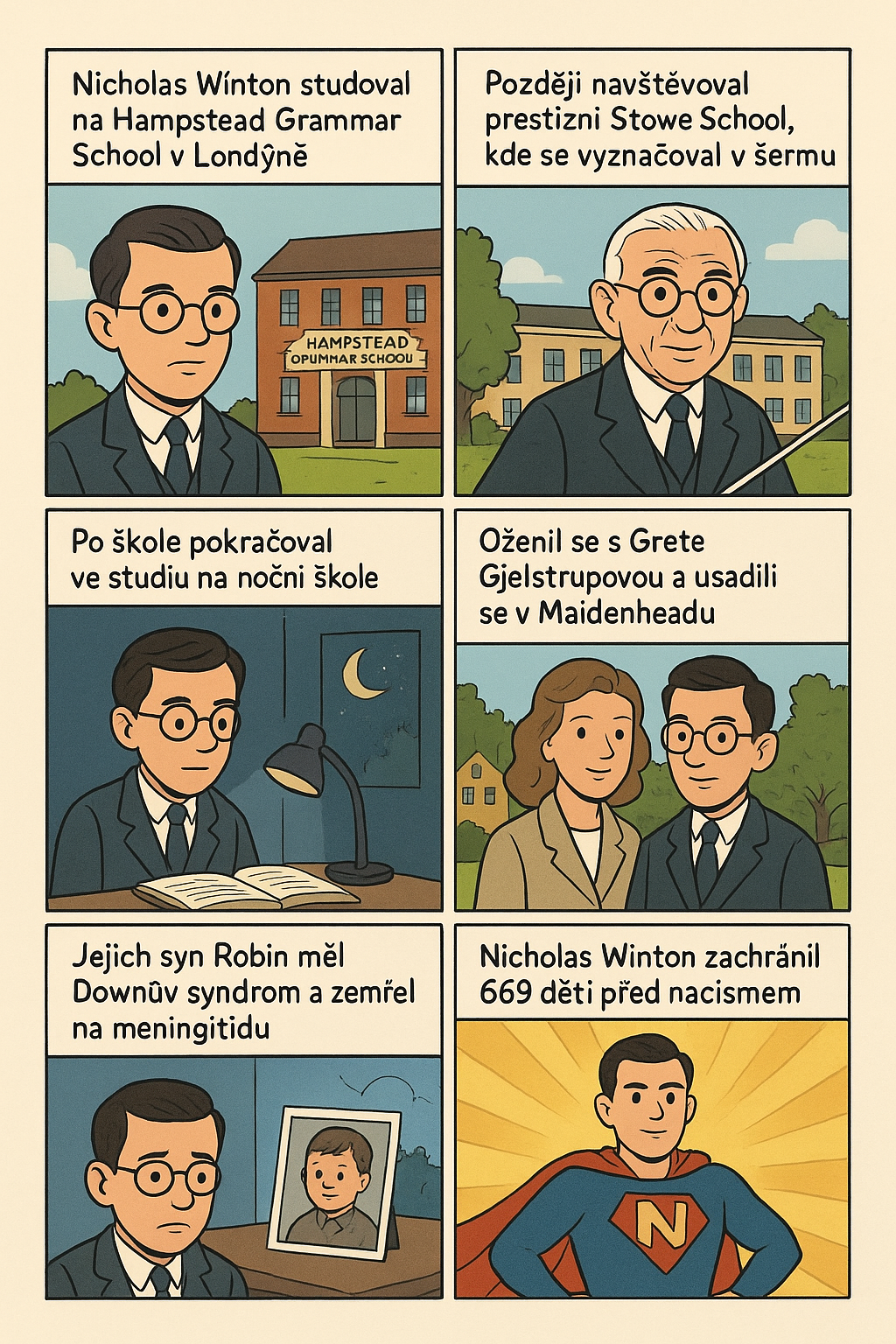 Nicholas Winton komiks