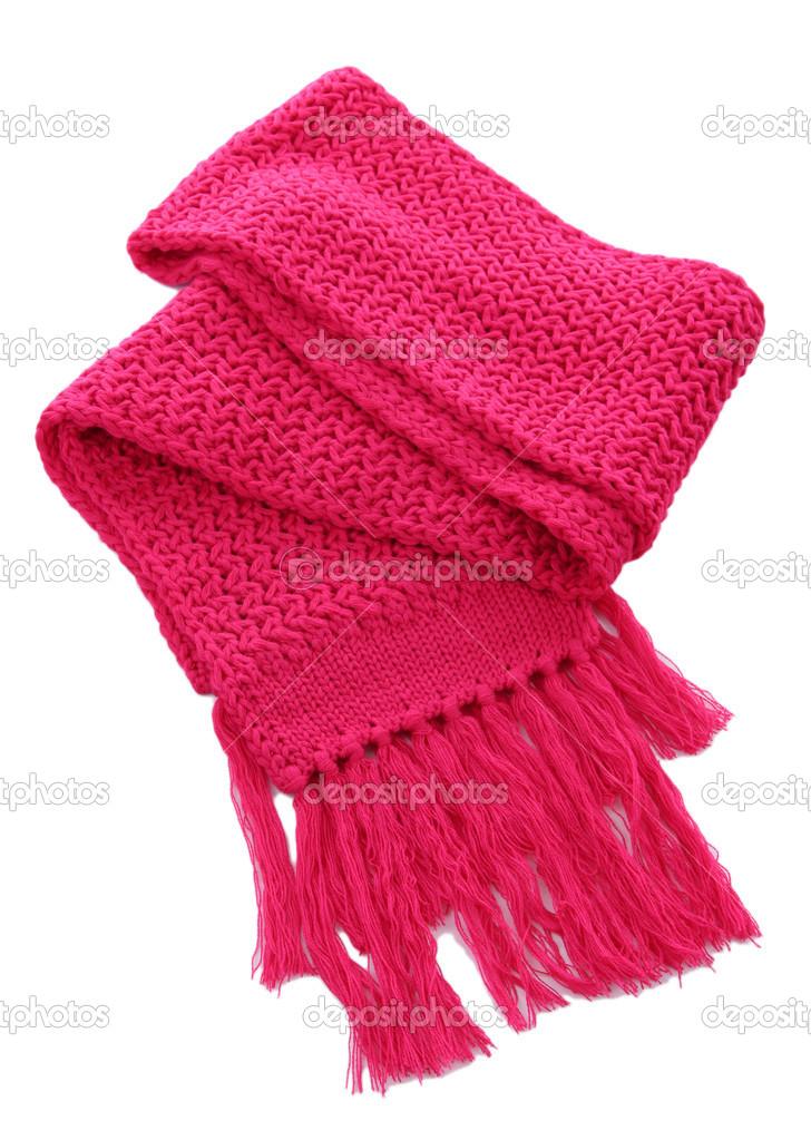depositphotos 17384781-stock-photo-pink-knitted-scarf-isolated-on