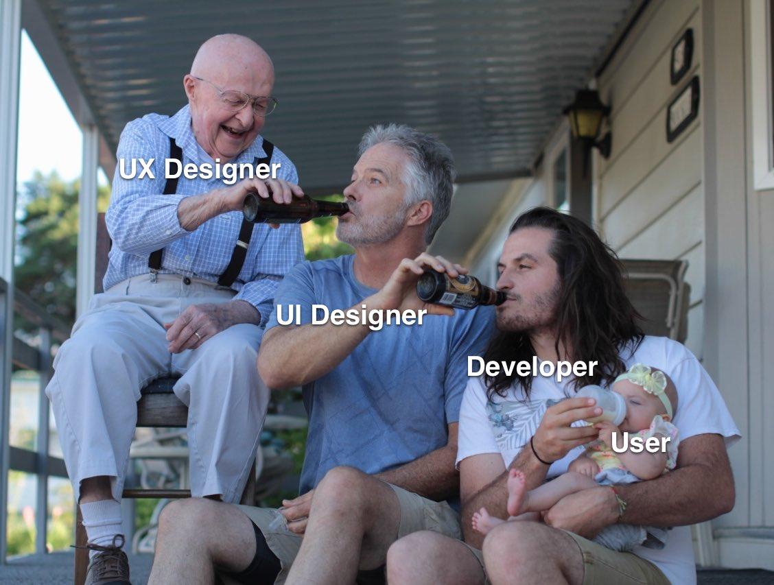 UX designer UI designer developer user