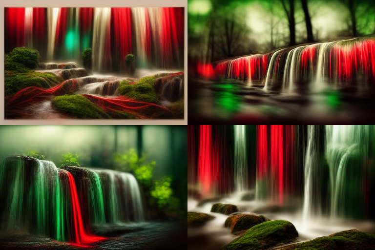 Barus red and green waterfalls long exposure very dark bokeh bdddcfe2-e7e5-45fa-bac9-3d4700ea0efd