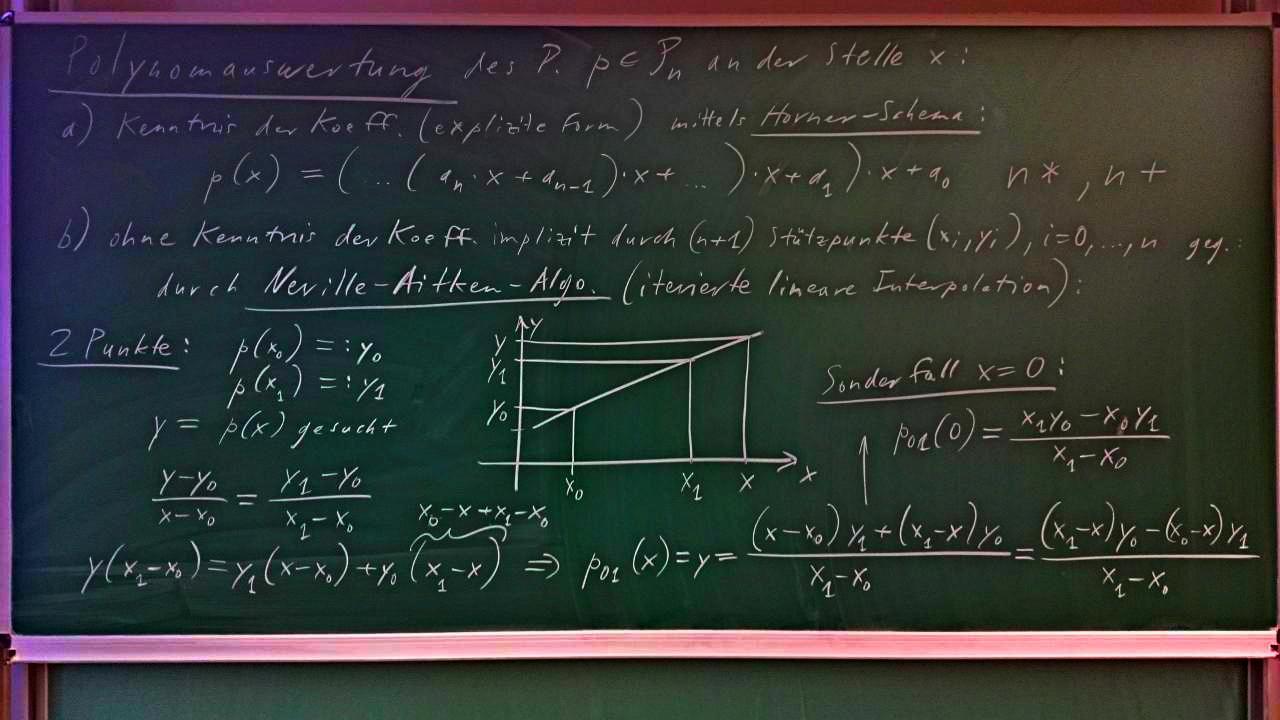 MOSIM-2020-05-14 Tafelbild-1 Polynomauswertung NevilleAitken 