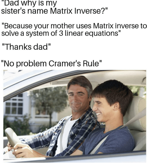 cramers rule meme1