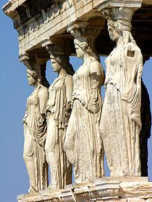 220px-Caryatids on the south porch of the Erechtheion