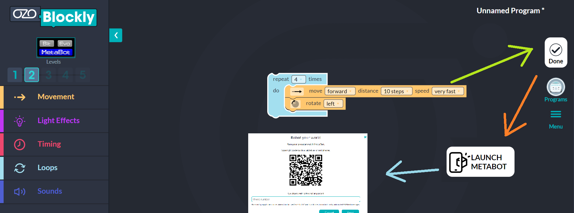 Ozobot návod na metabota