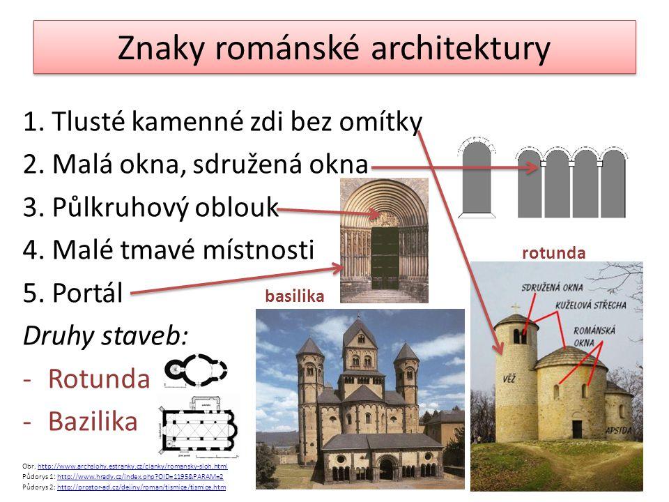 Znaky+románské+architektury