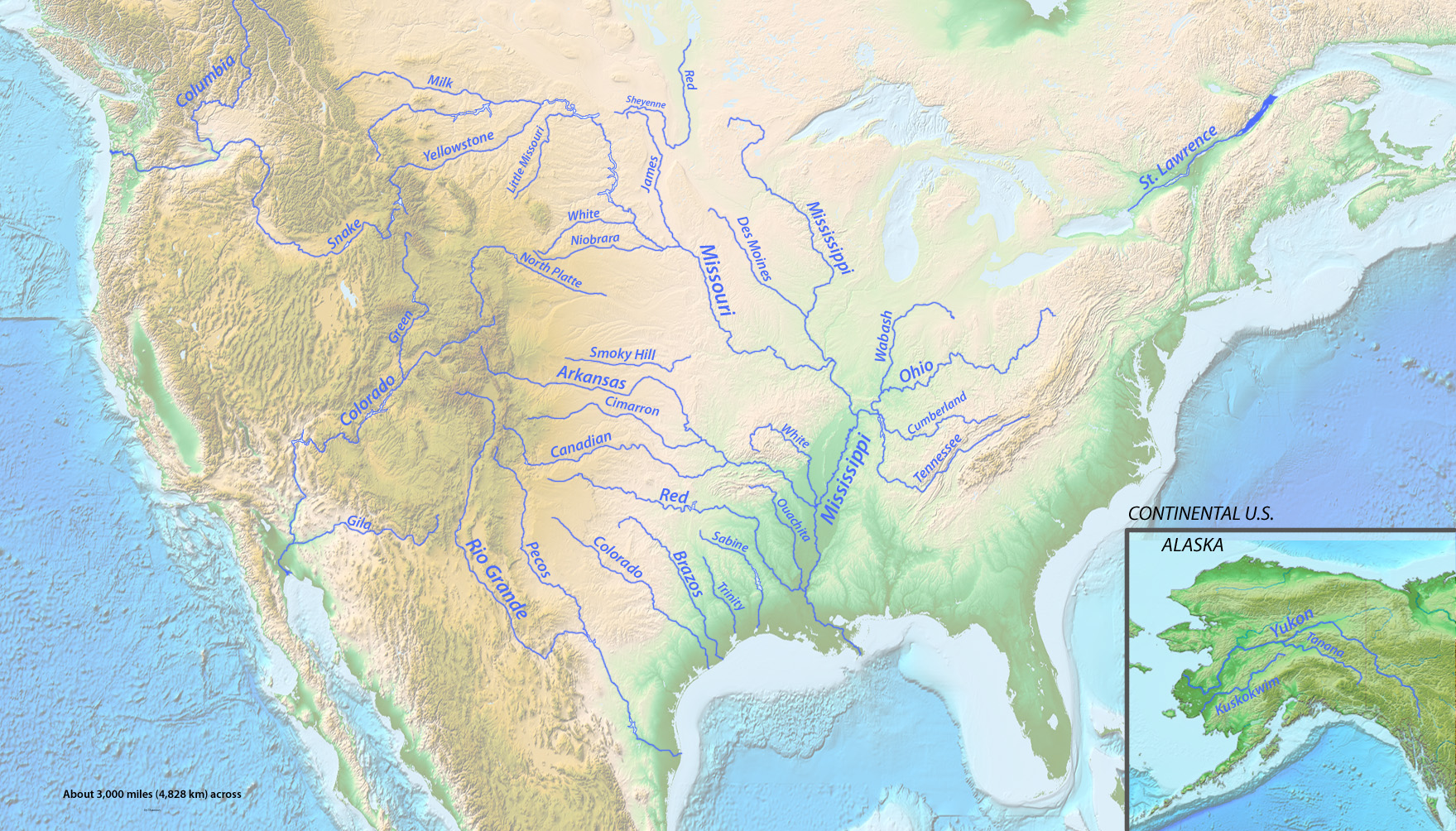 Longest Rivers of the US with labels fixed again 2
