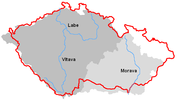 Povodí Labe Vltavy Moravy