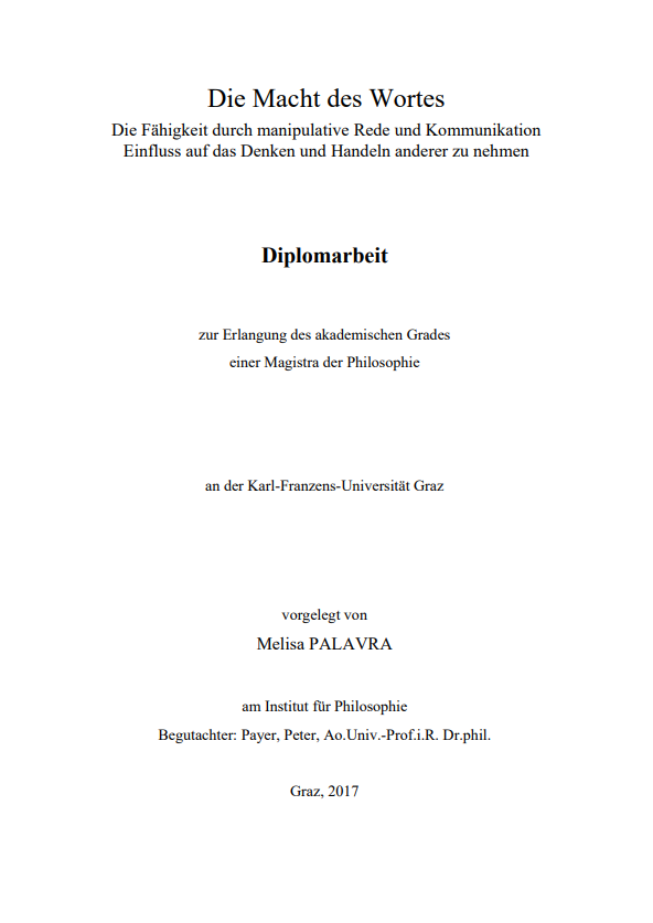Die Macht des Wortes
