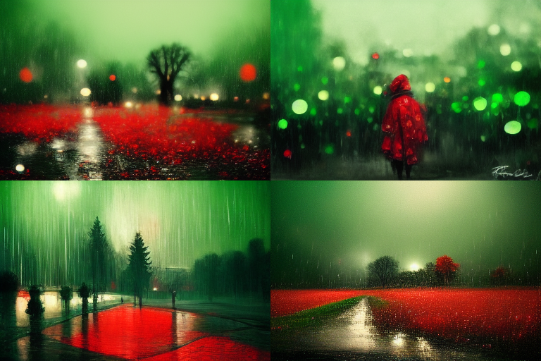 Barus red and green rain in the night 4a20be22-0d4c-40be-811e-7a2719b95ba7