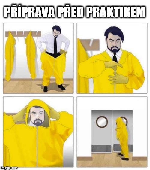příprava před praktikem
