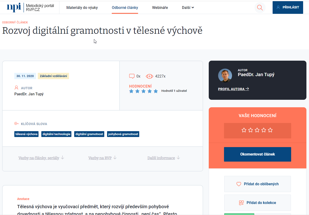 2022-06-09 17 23 34-Odborný článek  Rozvoj digitální gramotnosti v tělesné výchově