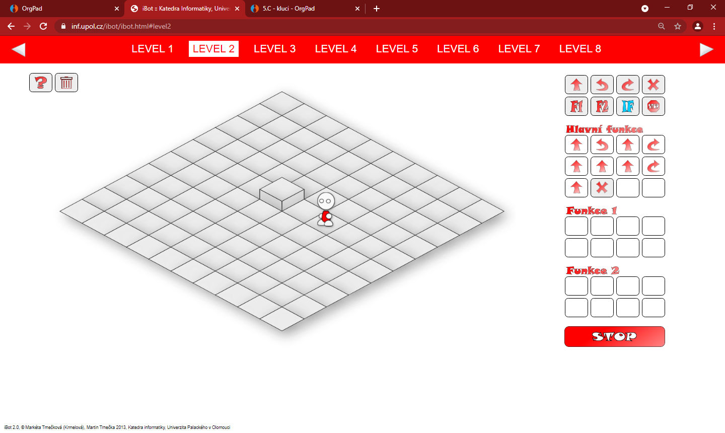 iBot    Katedra Informatiky, Univerzita Palackeho v Olomouci - Google Chrome 26.05.2021 11 26 27