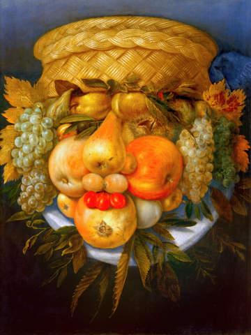 41 00355539~giuseppe-arcimboldo portrait-of-the-man-made-of-fruit