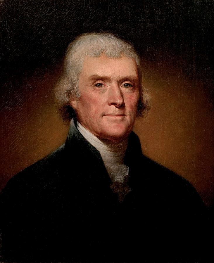 Official Presidential portrait of Thomas Jefferson %28by Rembrandt Peale%2C 1800%29%28cropped%29