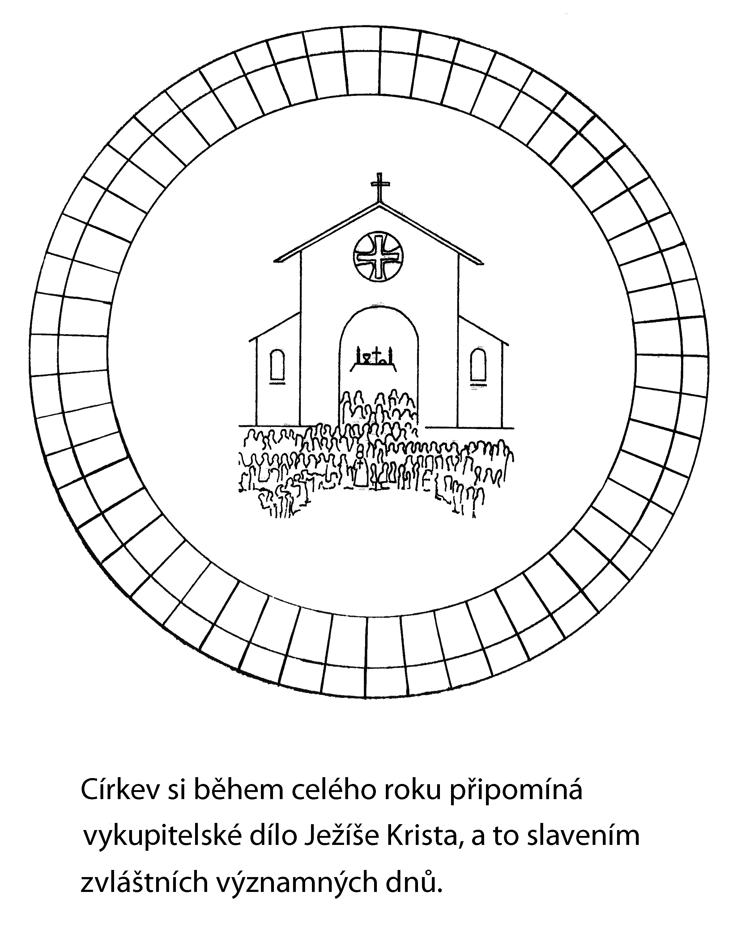 Pracovní list liturgický kalendář II pro děti