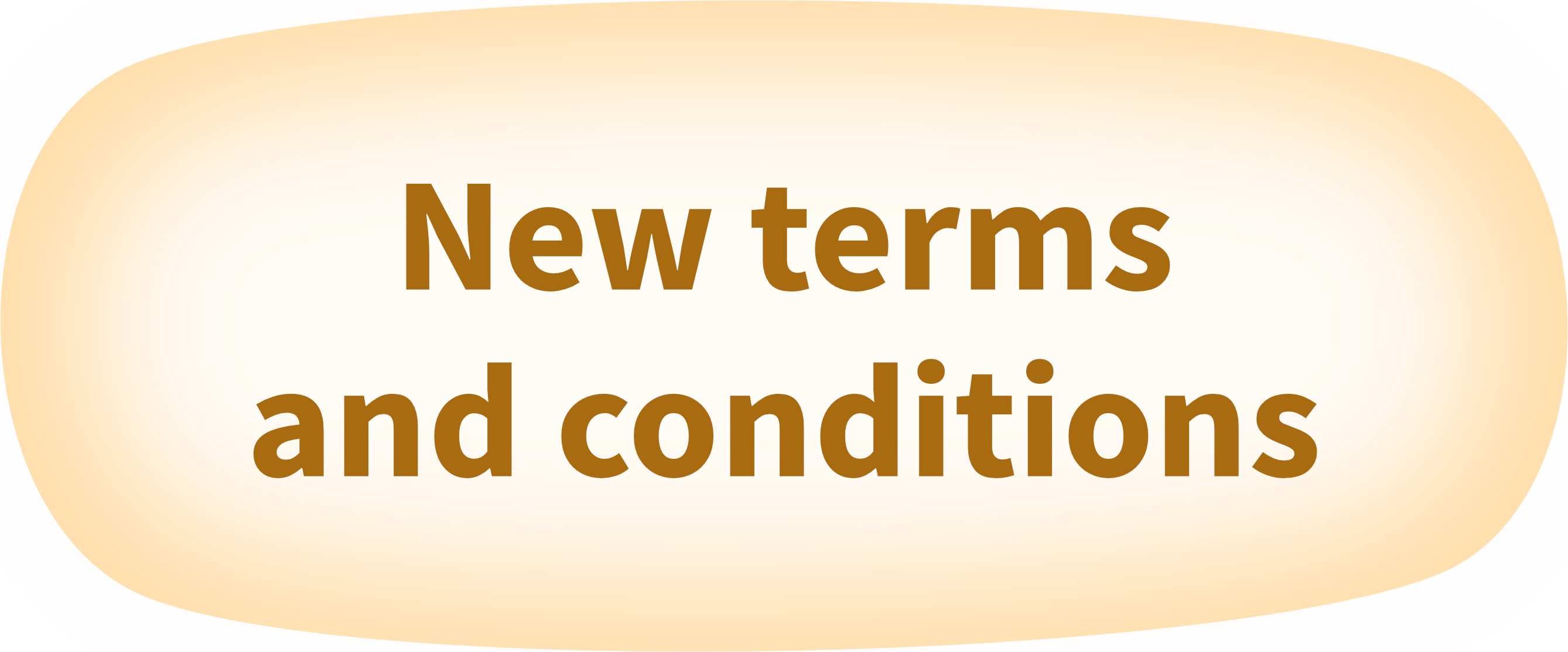 New terms and conditions