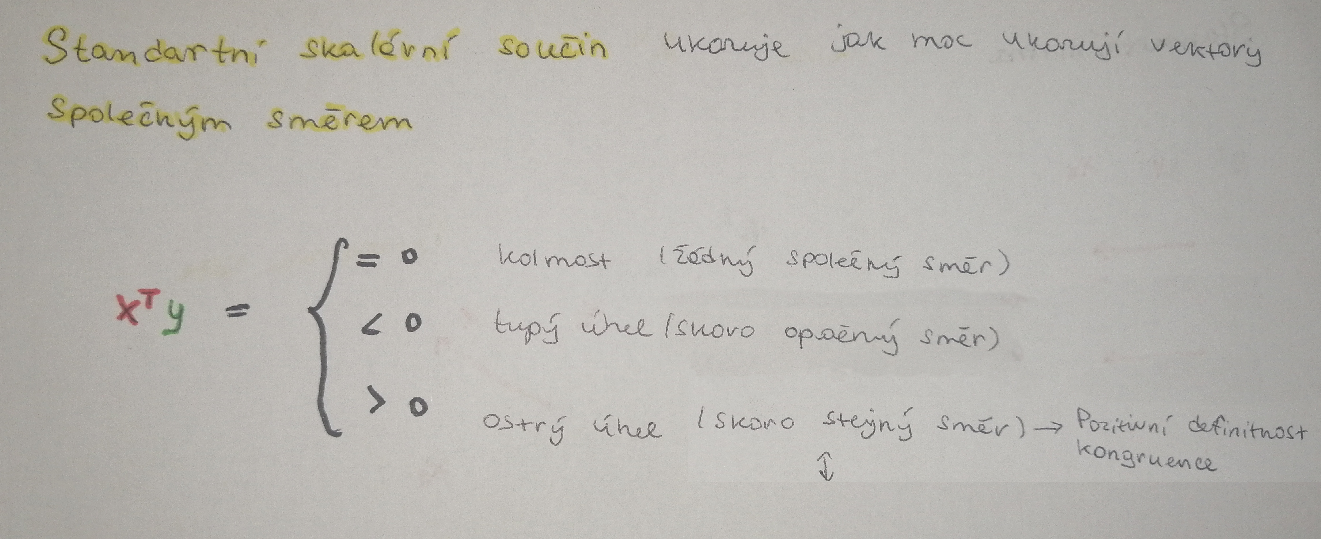 standart soucin norm