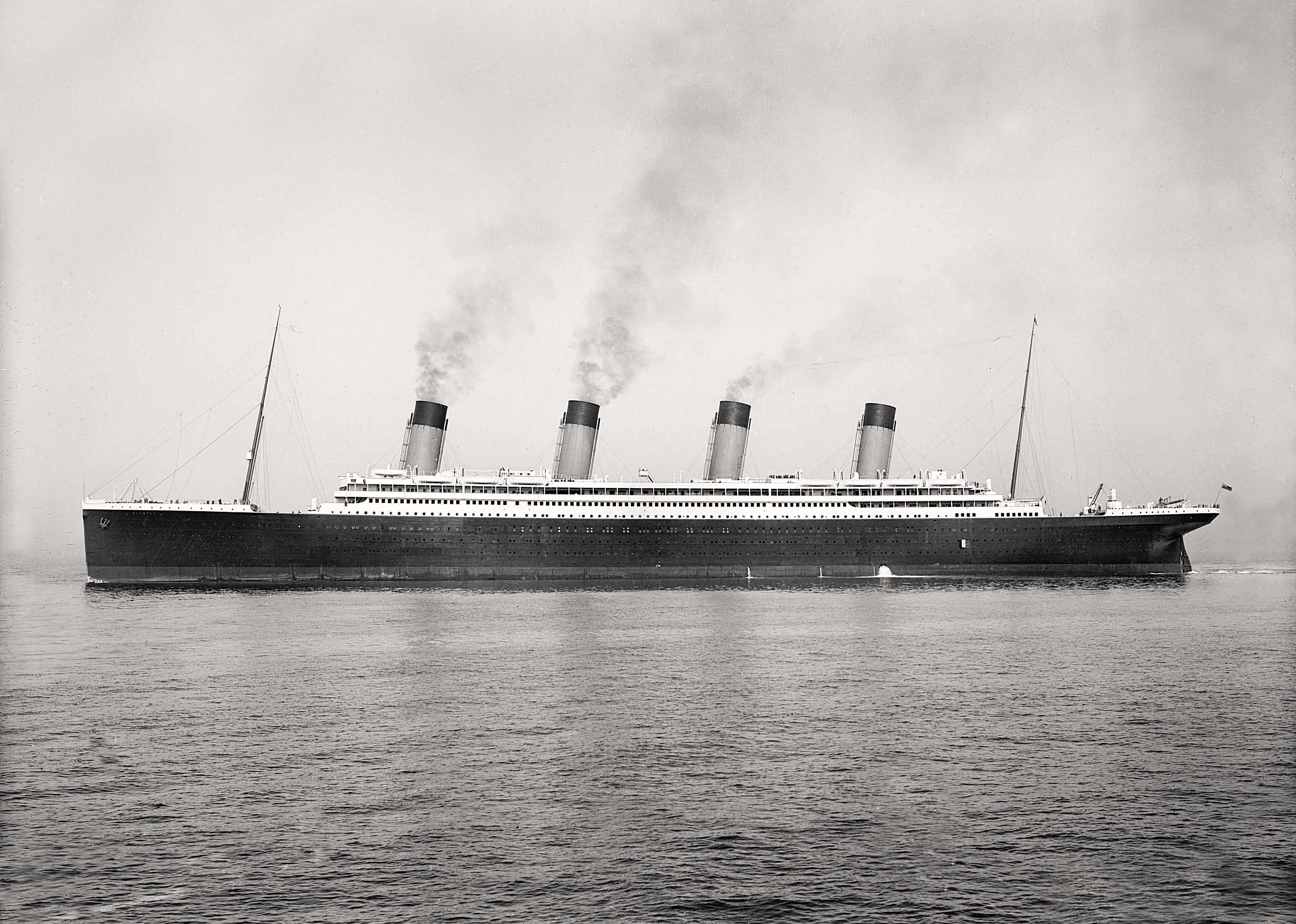 RMS Olympic Sea Trials in 1911