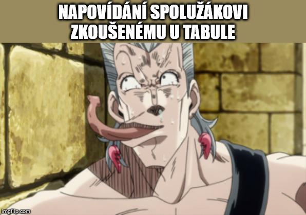 napovídání u tabule