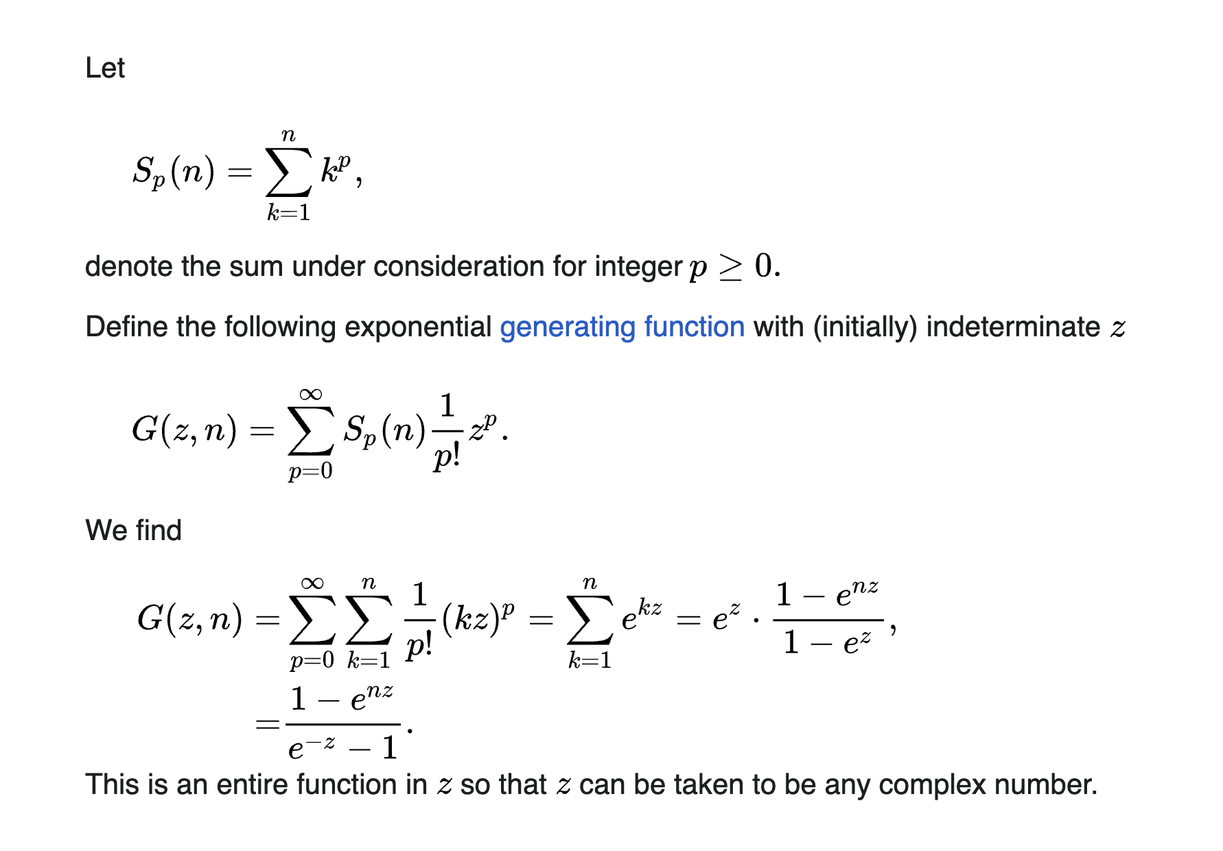 standard proof using generating functions v2 1