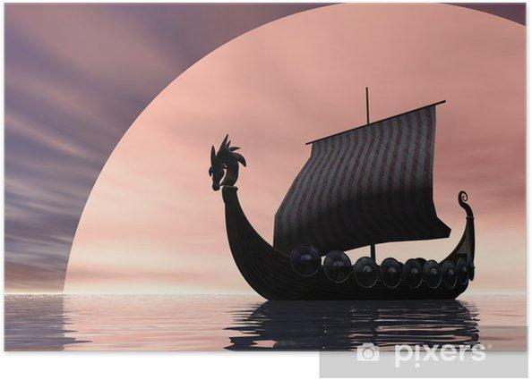 plakaty-viking-ship-na-mori