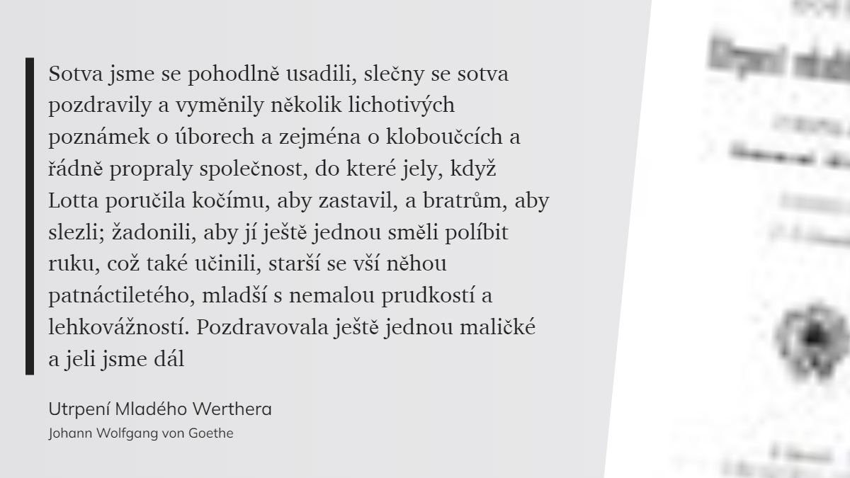 Utrpení Mladého Werthera (5)