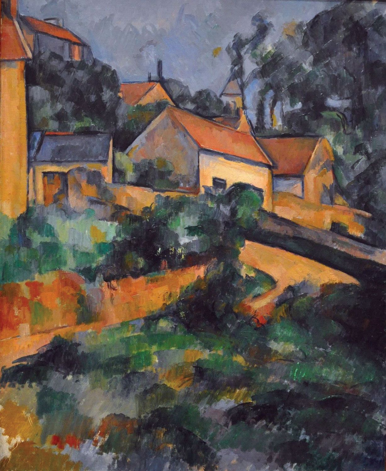 Turning-Road-Montgeroult-oil-canvas-Paul-Cezanne-1898