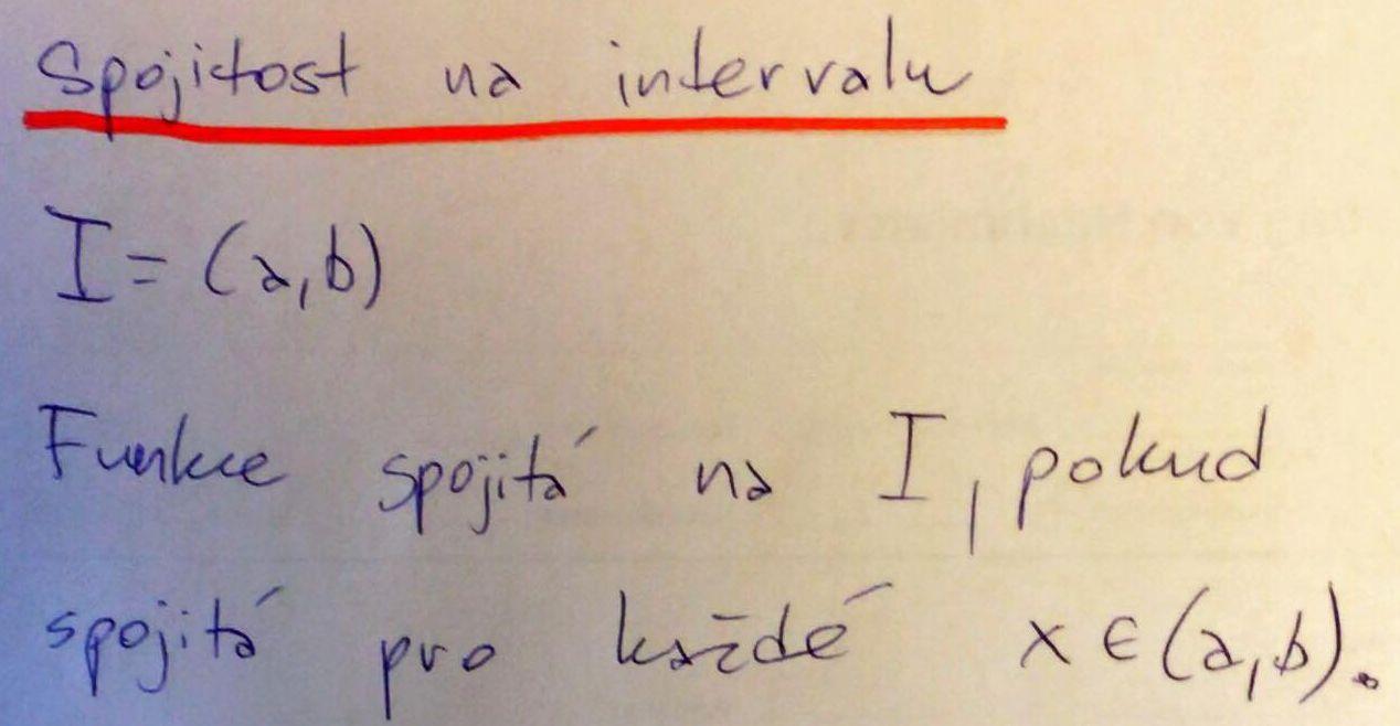 Spojitost na intervalu