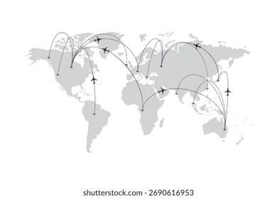 world-map-airplane-routes-connection-260nw-2690616953