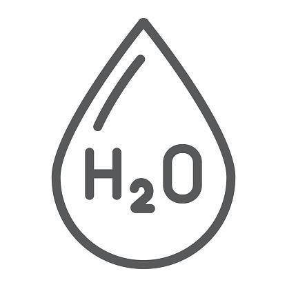 water-formula-line-icon-chemical-and-water-h2o-drop-sign-vector-a-vector-id1175727638