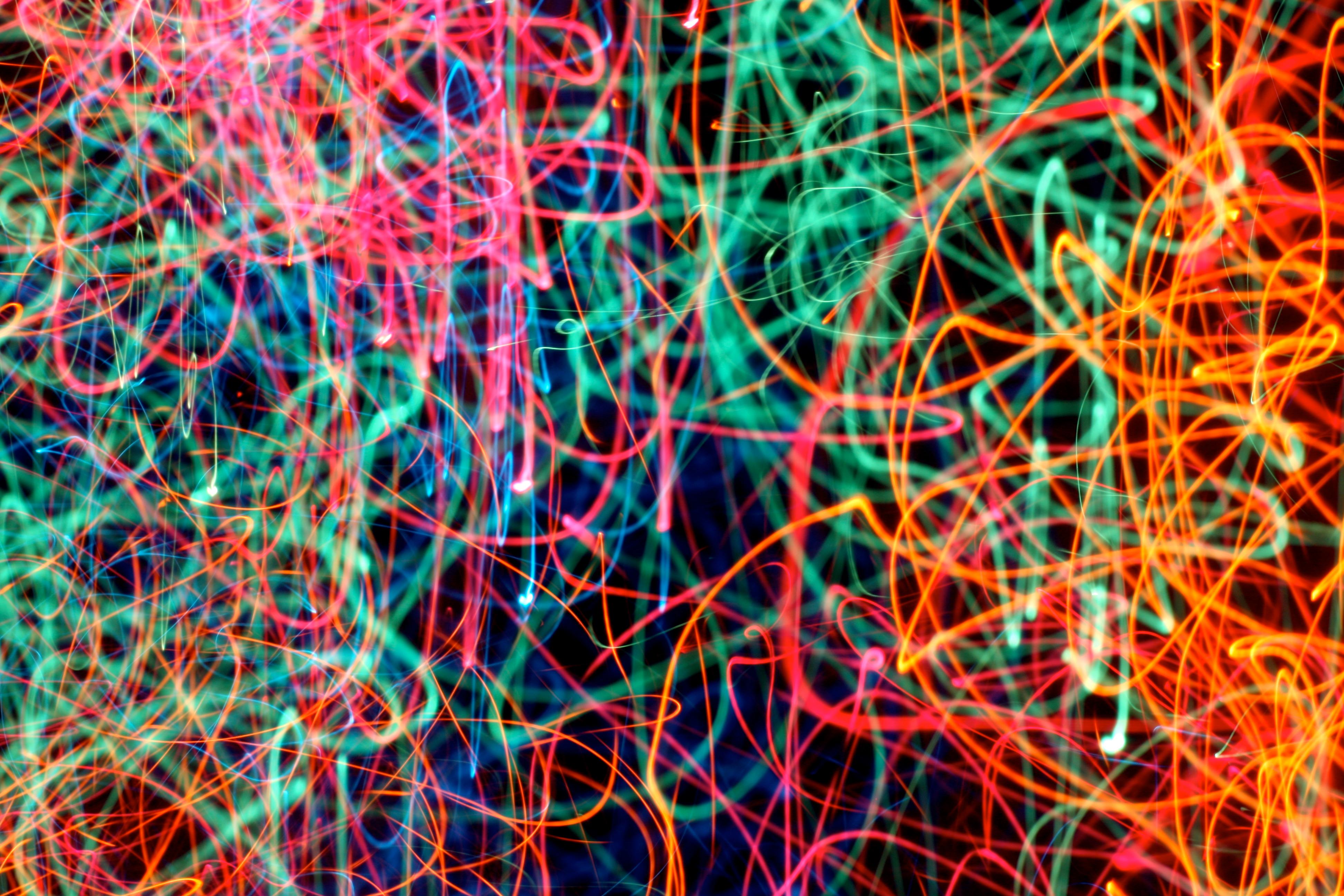 Christmas tree long exposure