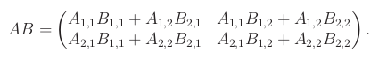 matice blokovy soucin