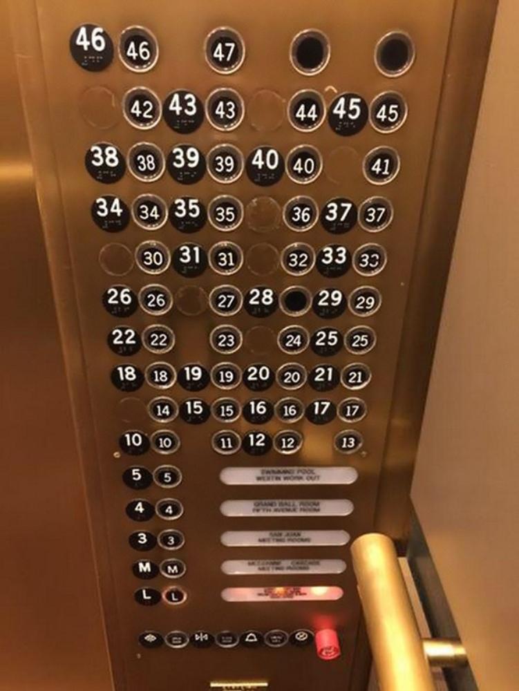 elevator display design fail