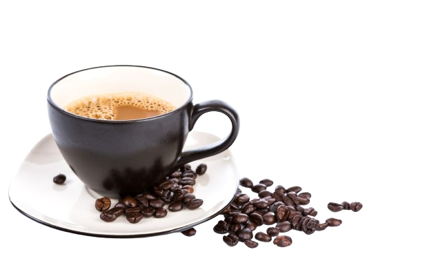 coffee-cup-beans-white-background