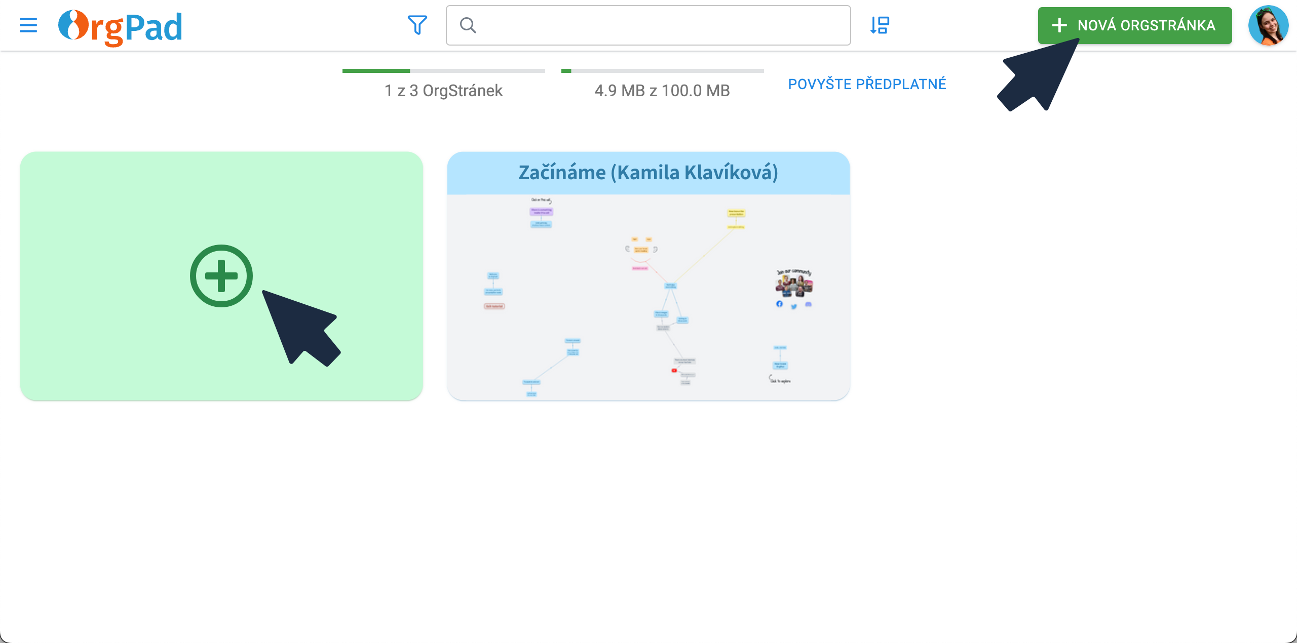 tlačítko-nová-OrgStránka