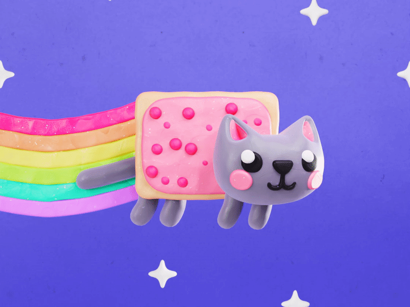 nyancat anniversary gif