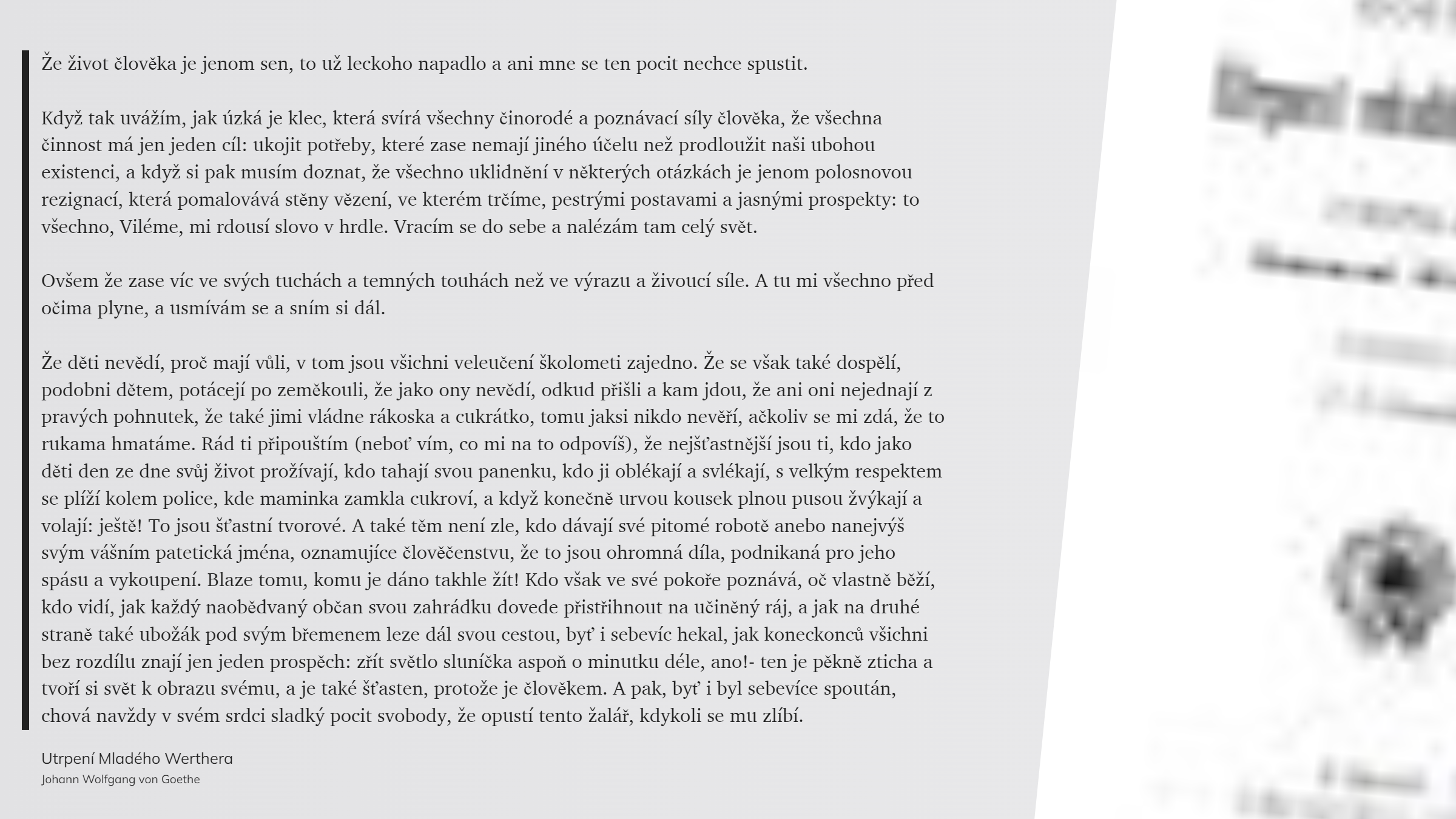 Utrpení Mladého Werthera