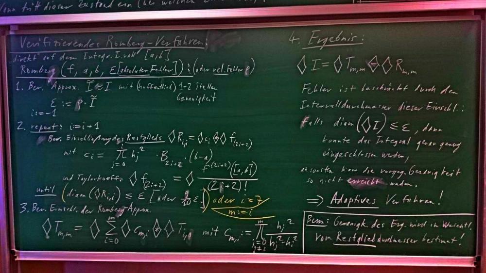 MOSIM-2020-05-28 Tafelbild-2 Romberg-Integration direkterAlgorithmus