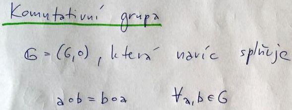 Komutativní grupa