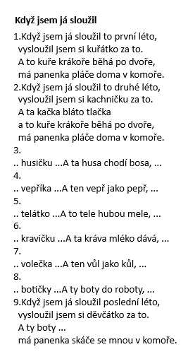 Když jsem já sloužil