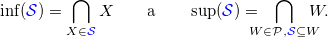 vektorove podprostory infimum a supremum