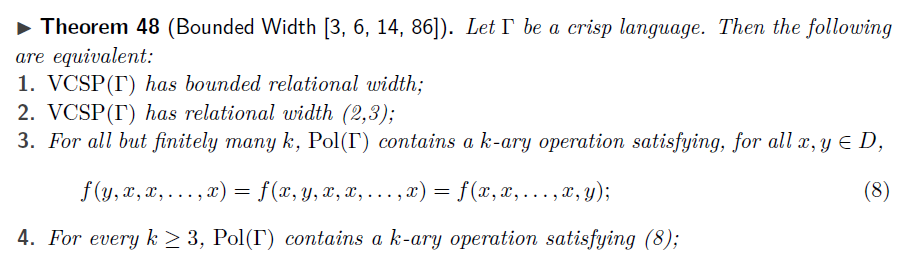 bounded width theorem