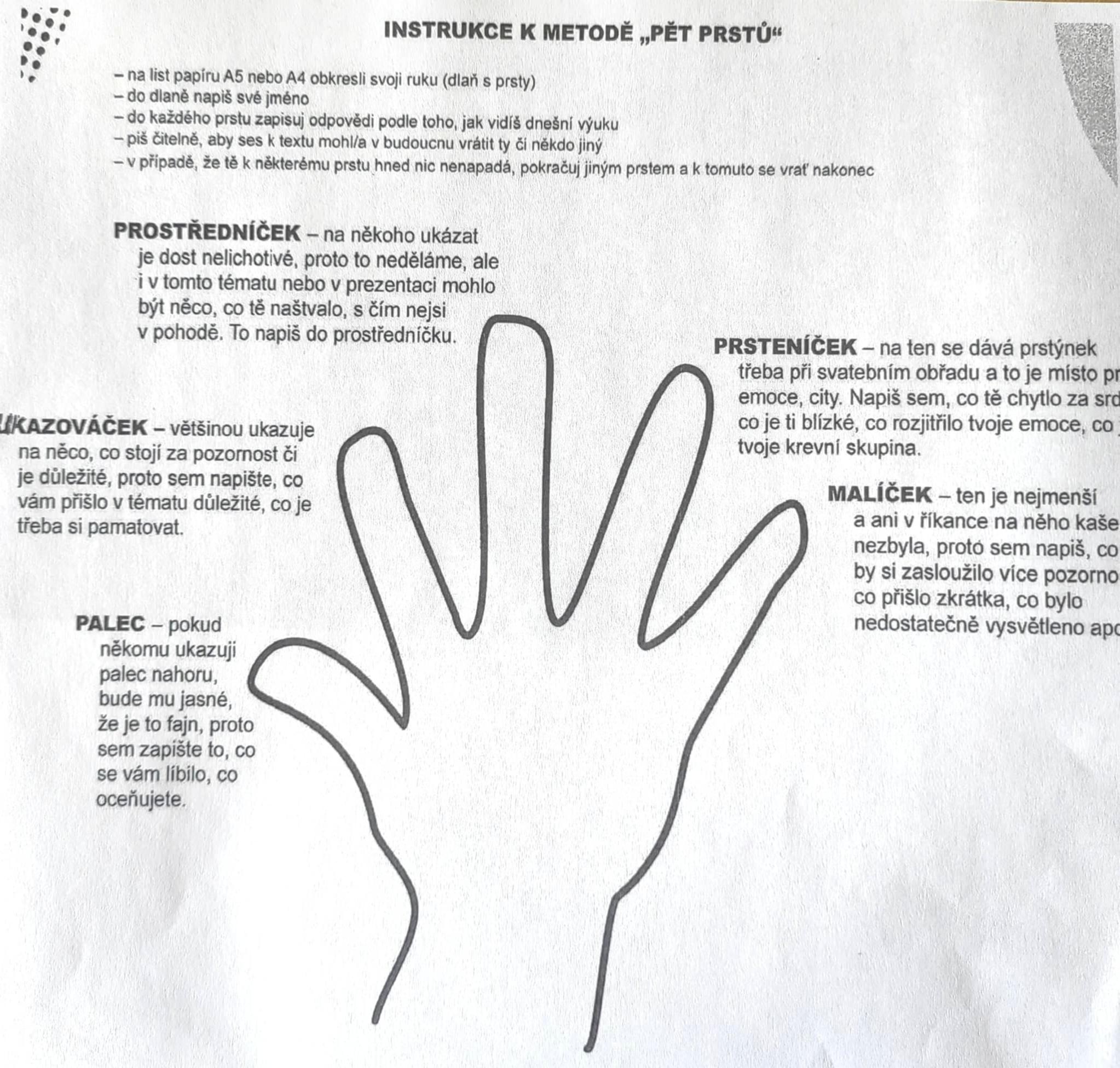 pět prstů