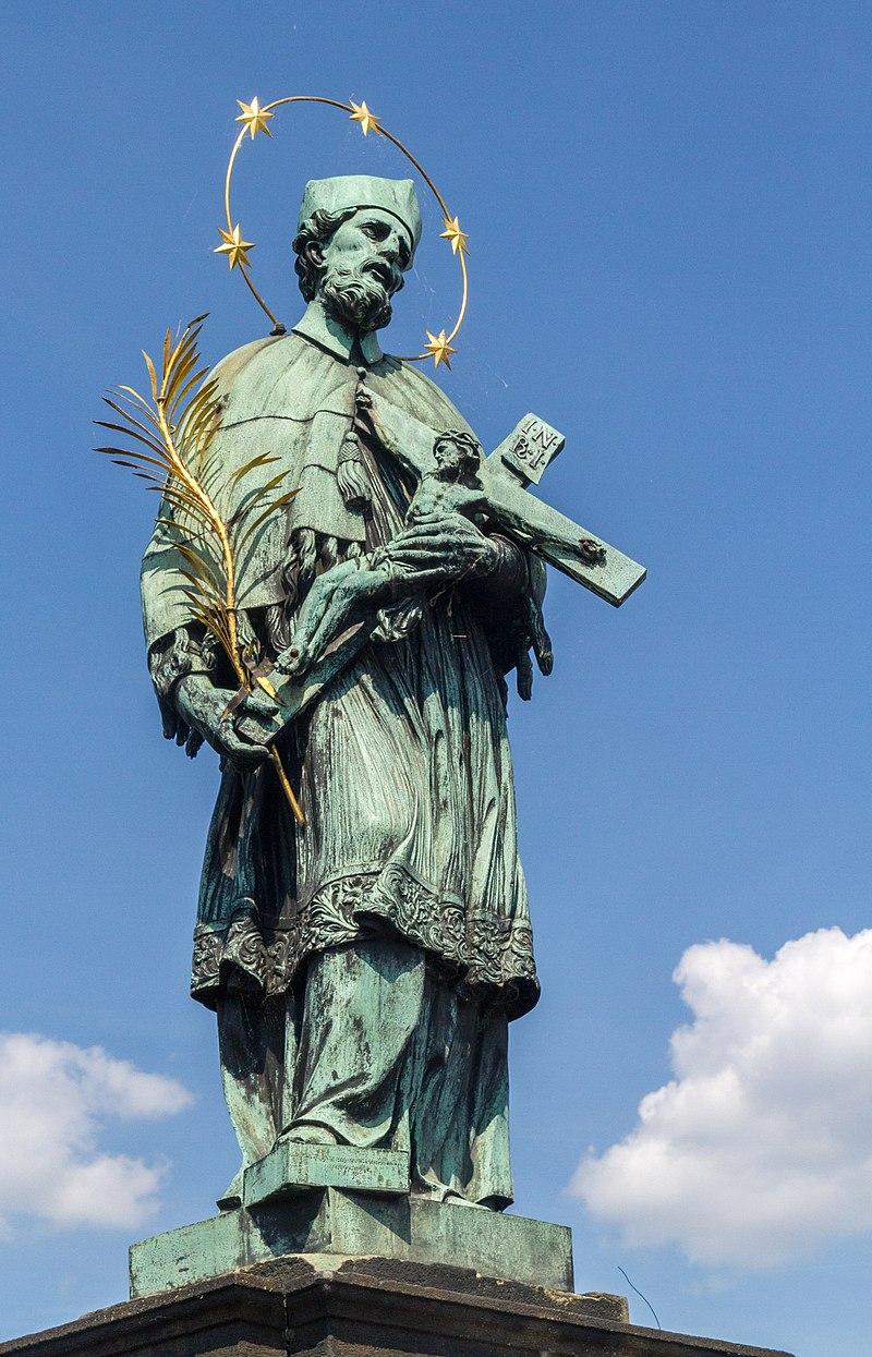 800px-2017-06-01 Statue of John of Nepomuk on Charles Bridge