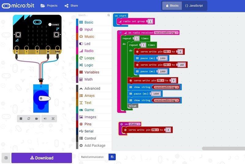 microcontrollers MicroBit-Code Receiver 2