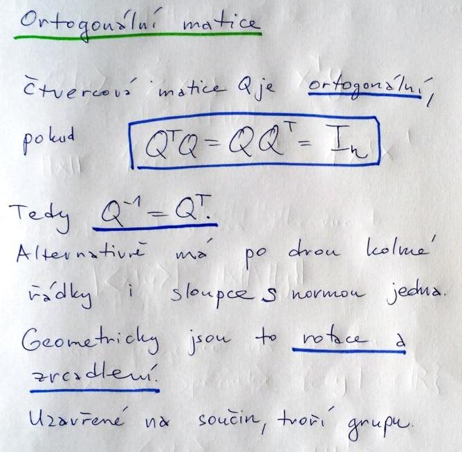 Ortogonální matice